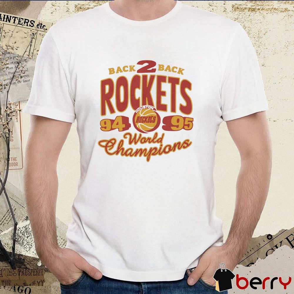 Houston Rockets HWC Back2Back World Champions 94 95 t-shirt