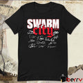 Houston Texans Football Swarm City Players Signatures t-shirt