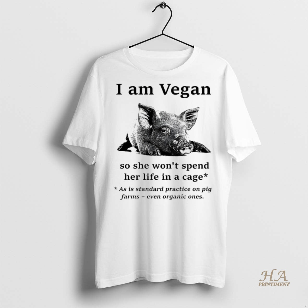 Official I Am Vegan So He Wont Spend Her Life In A Cage Shirt