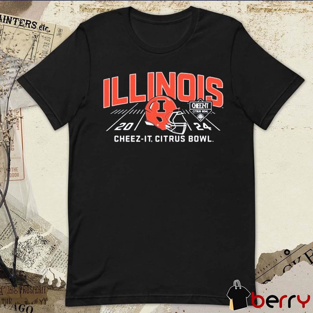 Illinois Fighting Illini Helmet 2024 Cheez-It Citrus Bowl t-shirt