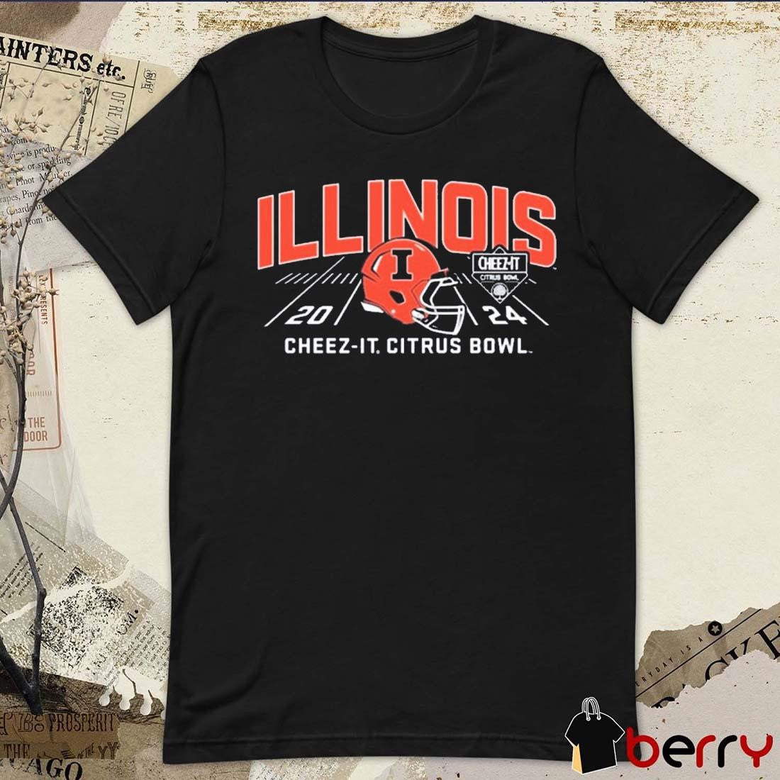 Illinois Fighting Illini Helmet 2024 Cheez-It Citrus Bowl t-shirt