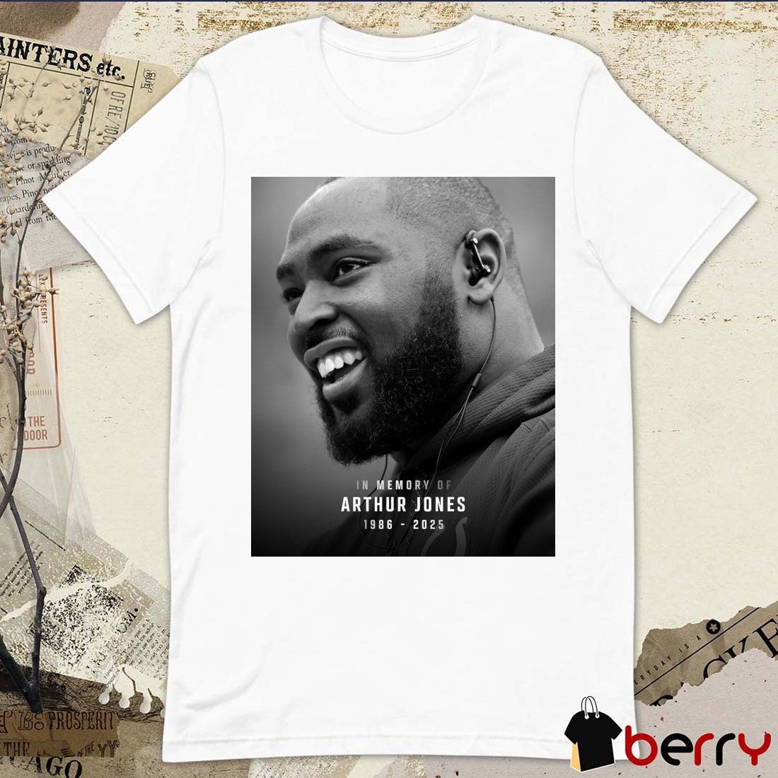 In Memory Of Arthur Jones 1986 – 2025 UFC Poster t-shirt