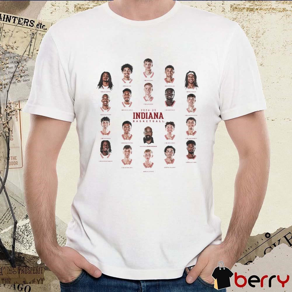 Indiana Men’s Basketball Floating Heads 2024-25 t-shirt