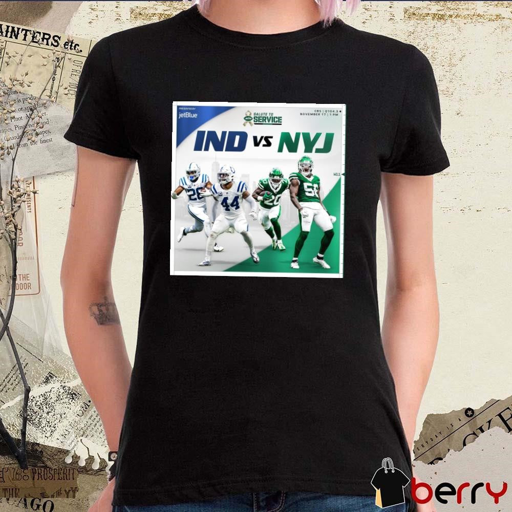 Indianapolis Colts Vs New York Jets Salute To Service Nov 17 2024 Poster t-shirt