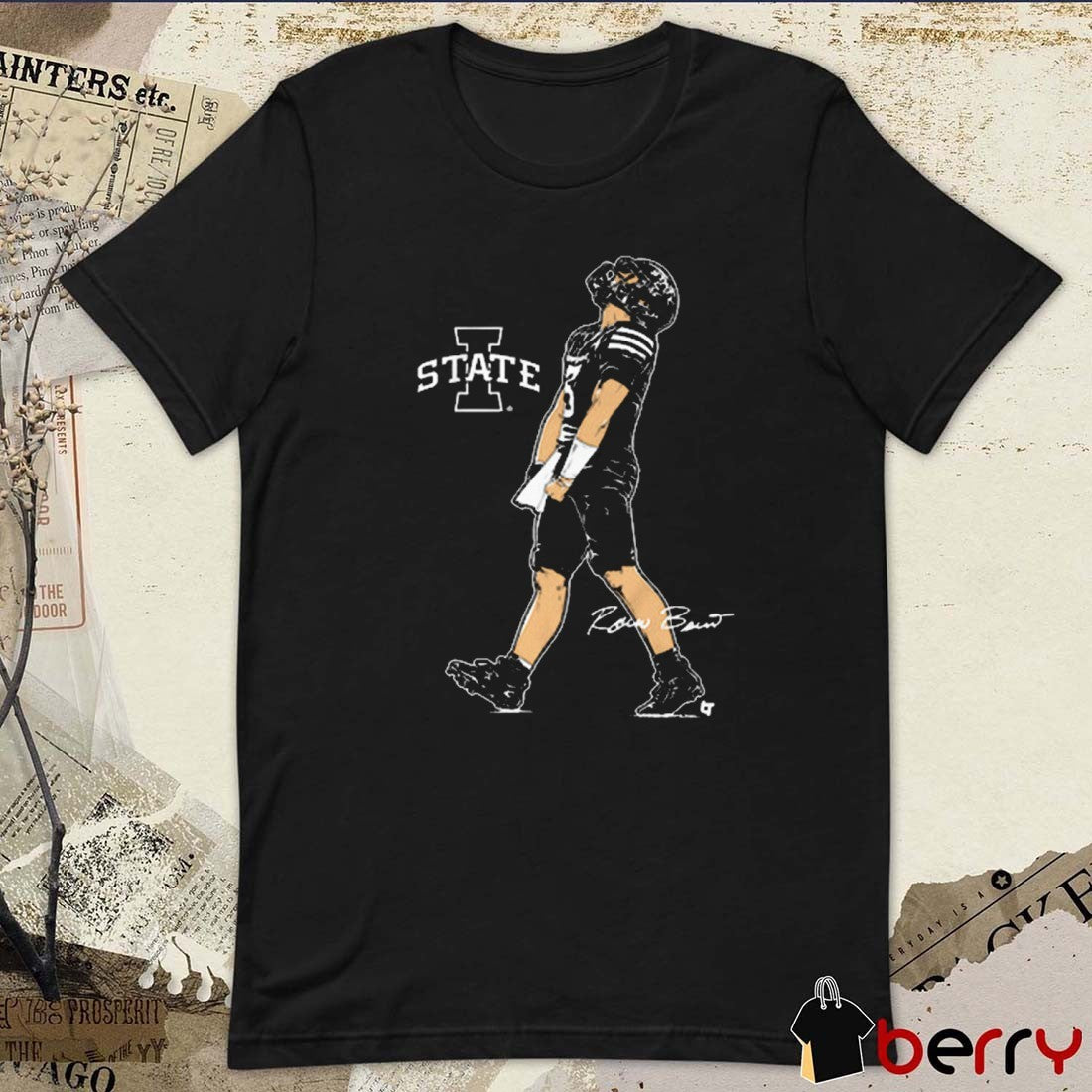 Iowa State Cyclones Football NCAA Rocco Becht Superstar Pose Signature t-shirt