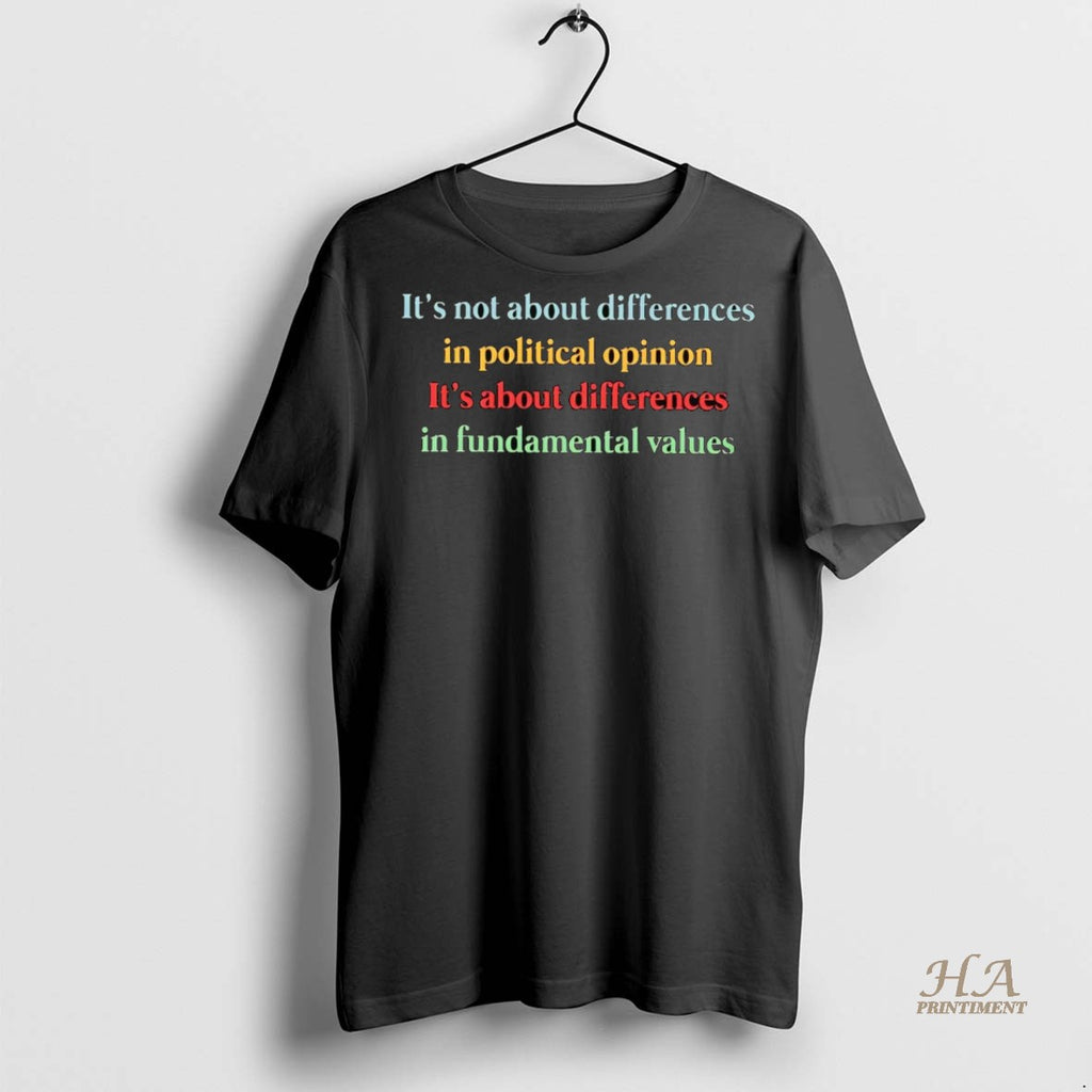 Official Its Not About Differences In Political Opinion Its About Differences Shirt