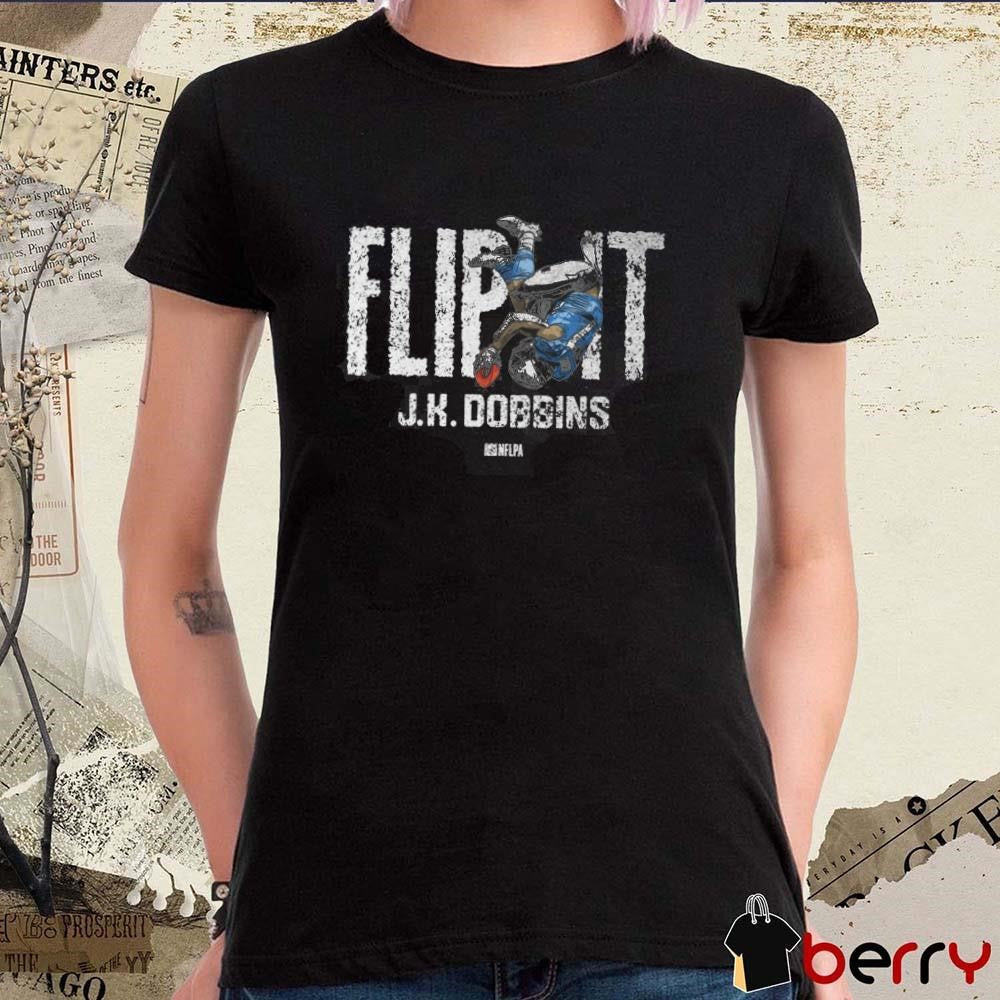 J.K. Dobbins Flip It Los Angeles Chargers t-shirt