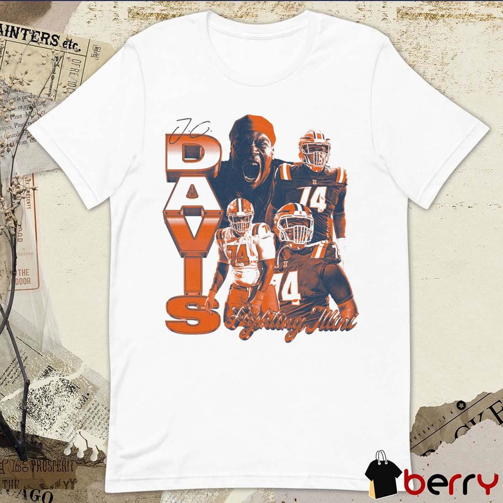 JC Davis Illinois Fighting Illini Week 6 Graphic Signature t-shirt