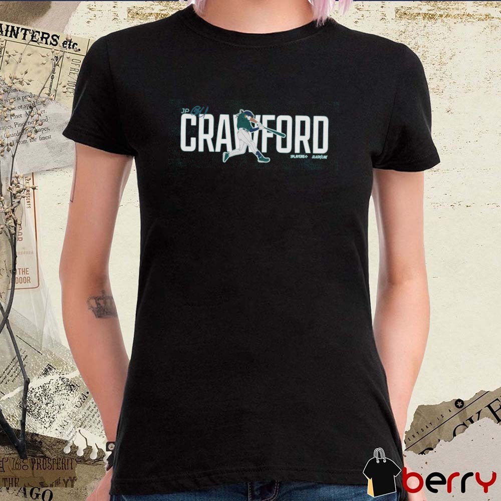 JP Crawford Seattle Mariners MLB Slash Line Signature Painting t-shirt