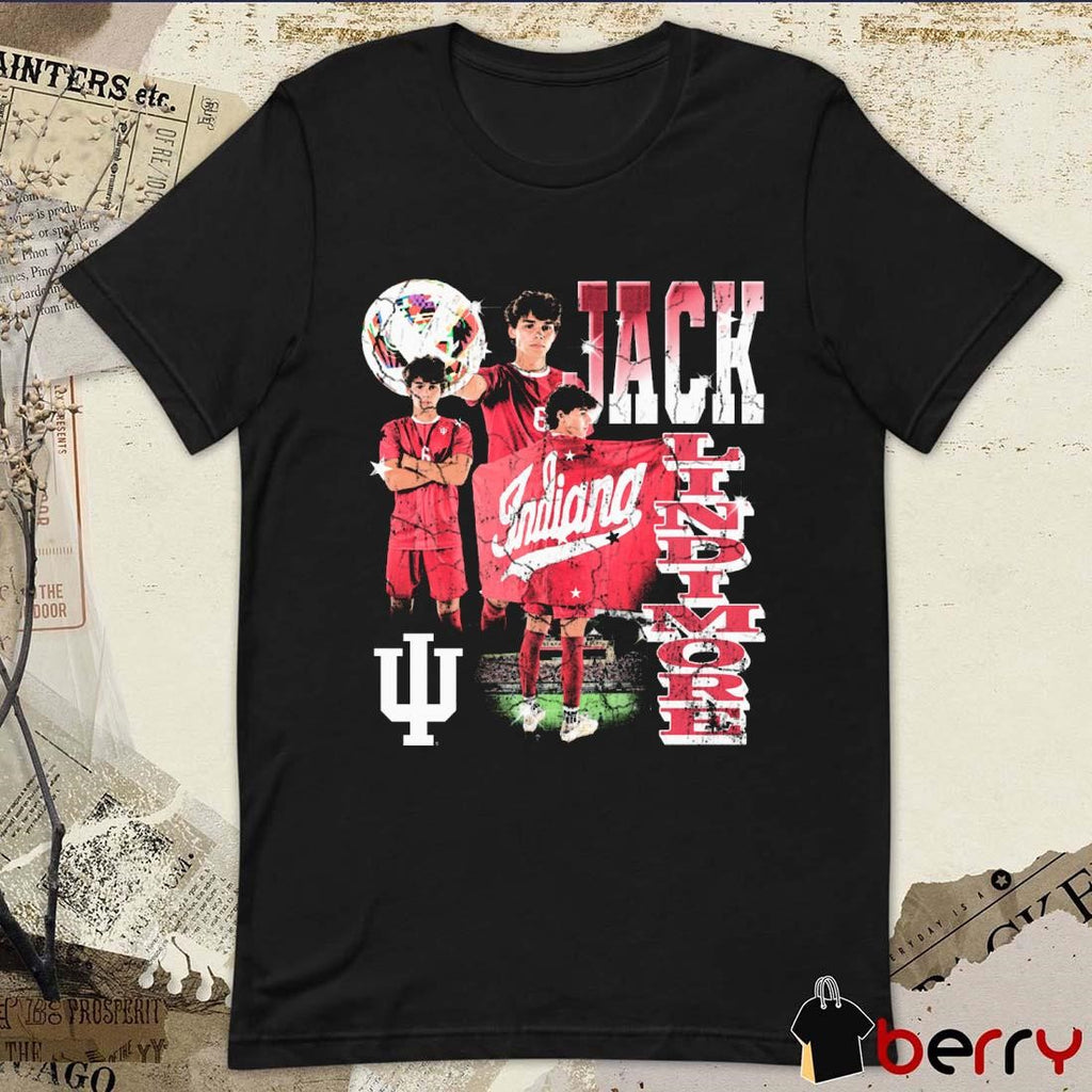 Jack Lindimore Indiana Hoosier Soccer 90’s Graphic t-shirt