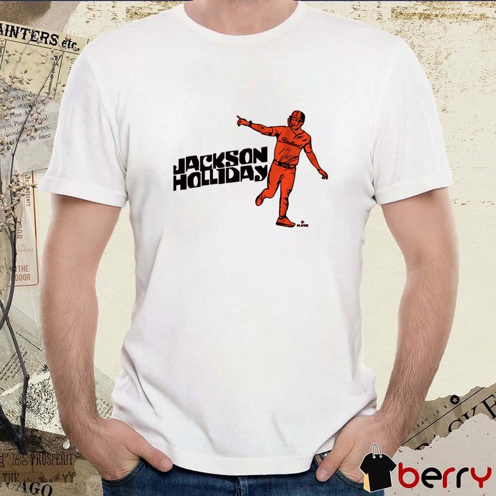 Jackson Holliday Point Pose Baltimore Orioles MLB Baseball Graphic t-shirt