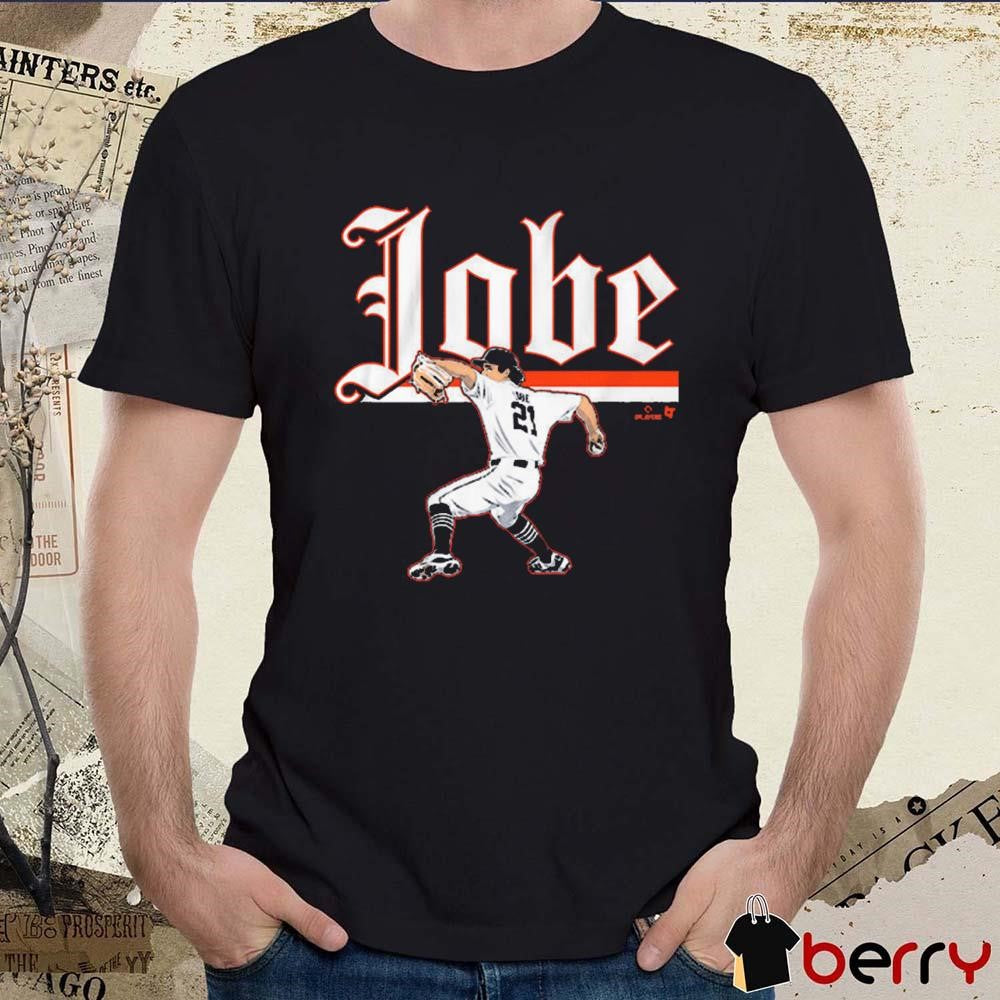 Jackson Jobe Ace Pose Detroit Tigers MLB t-shirt