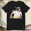Jackson Merrill #3 San Diego Padres MLB Signature Portrait 2025 t-shirt