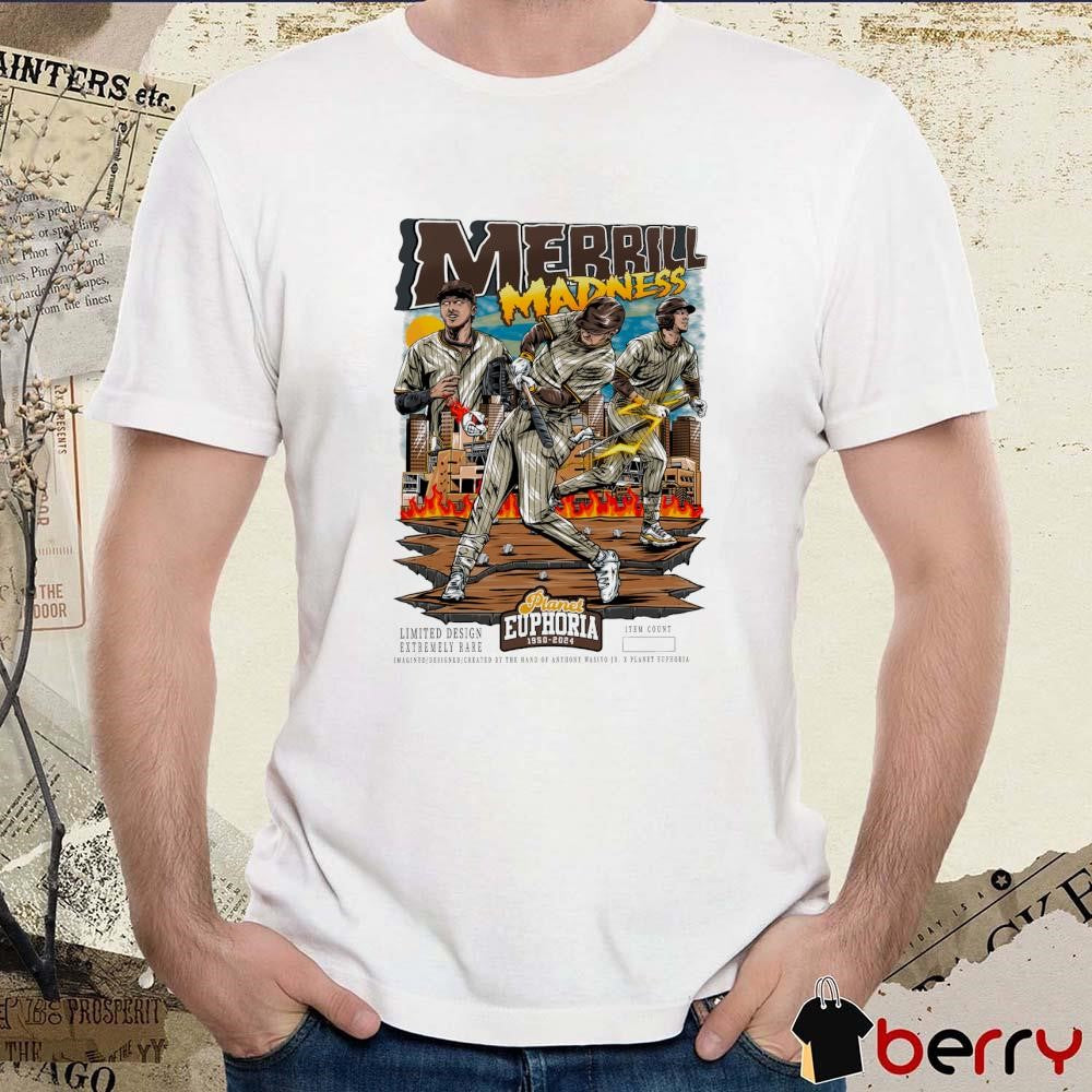 Jackson Merrill San Diego Padres MLB Planet Euphoria Art t-shirt