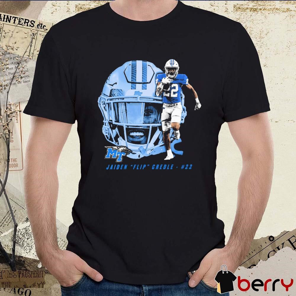Jaiden Flip Credle Middle Tennessee Blue Raiders Graphic t-shirt
