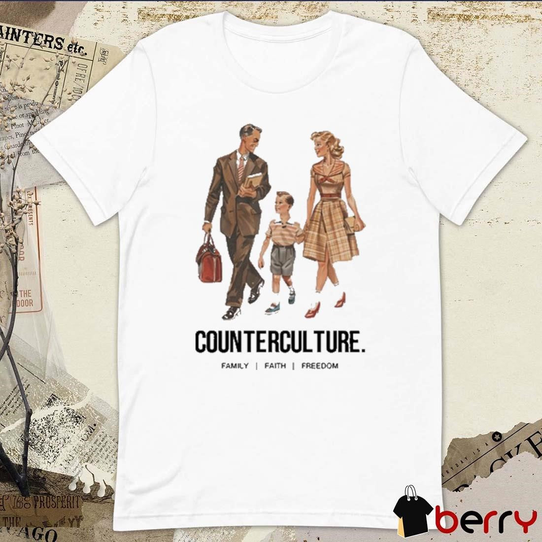 Jake Rattlesnake Counterculture Family Faith Freedom t-shirt
