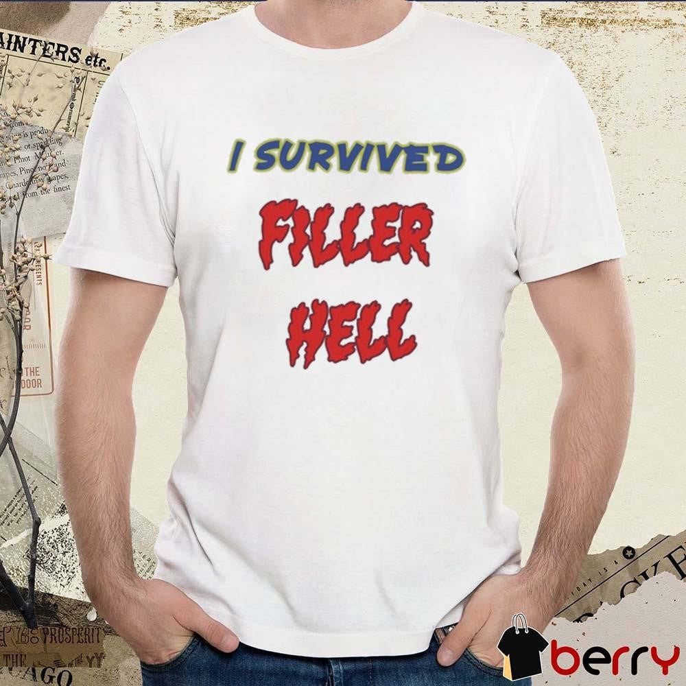 James B. Jones Wearing I Survived Filler Hell t-shirt