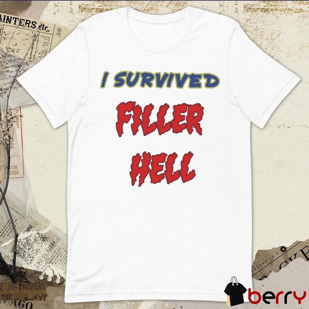 James B. Jones Wearing I Survived Filler Hell t-shirt