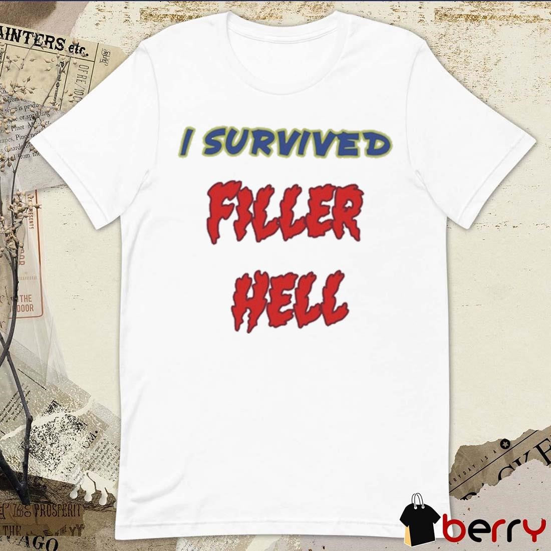 James B. Jones Wearing I Survived Filler Hell t-shirt