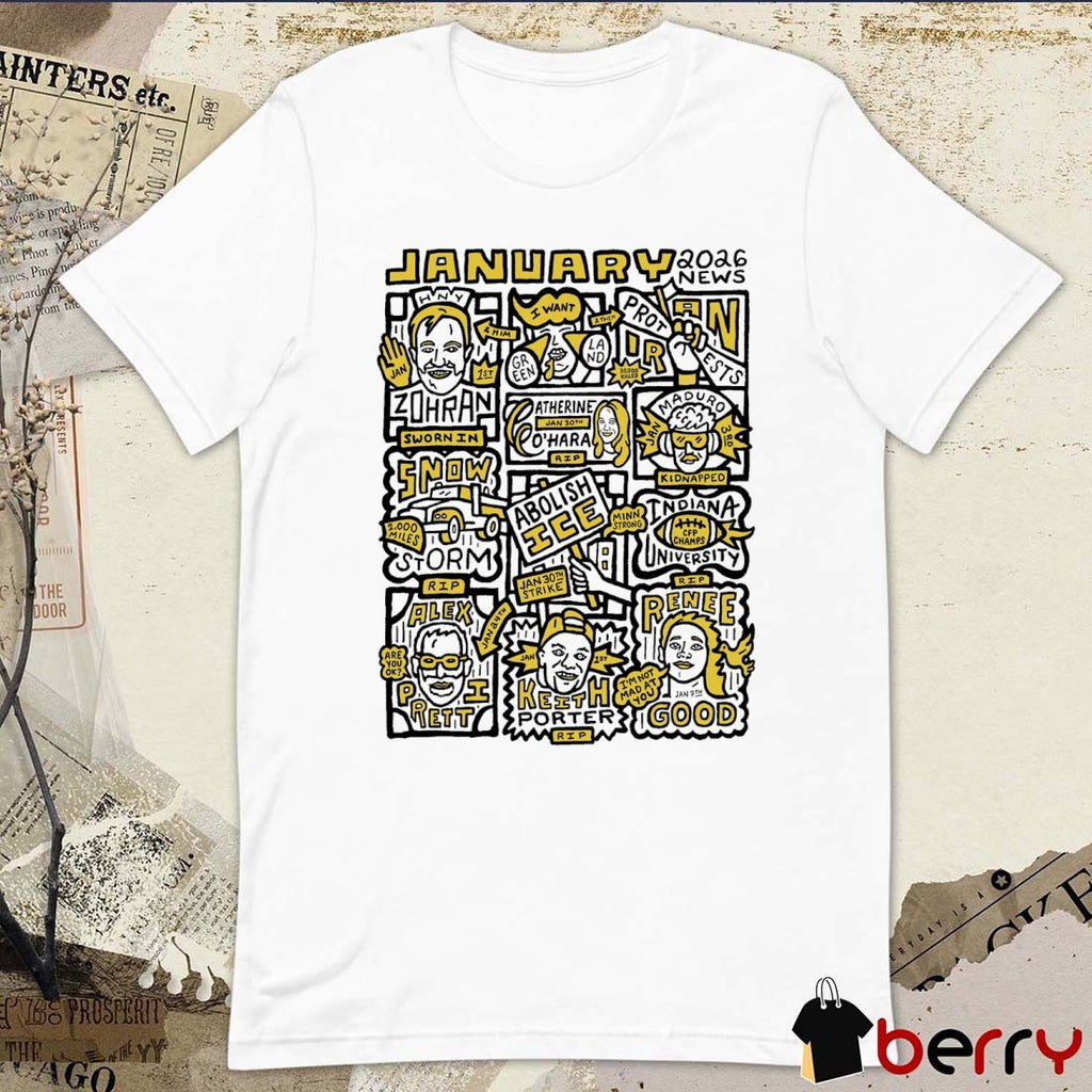 January 2026 News Summary Illustration Norman Rockwell Museum Unity Project t-shirt