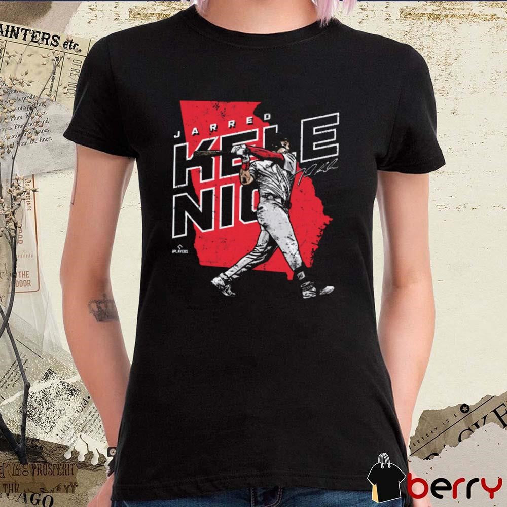 Jarred Kelenic Atlanta Braves Player Map Signature t-shirt