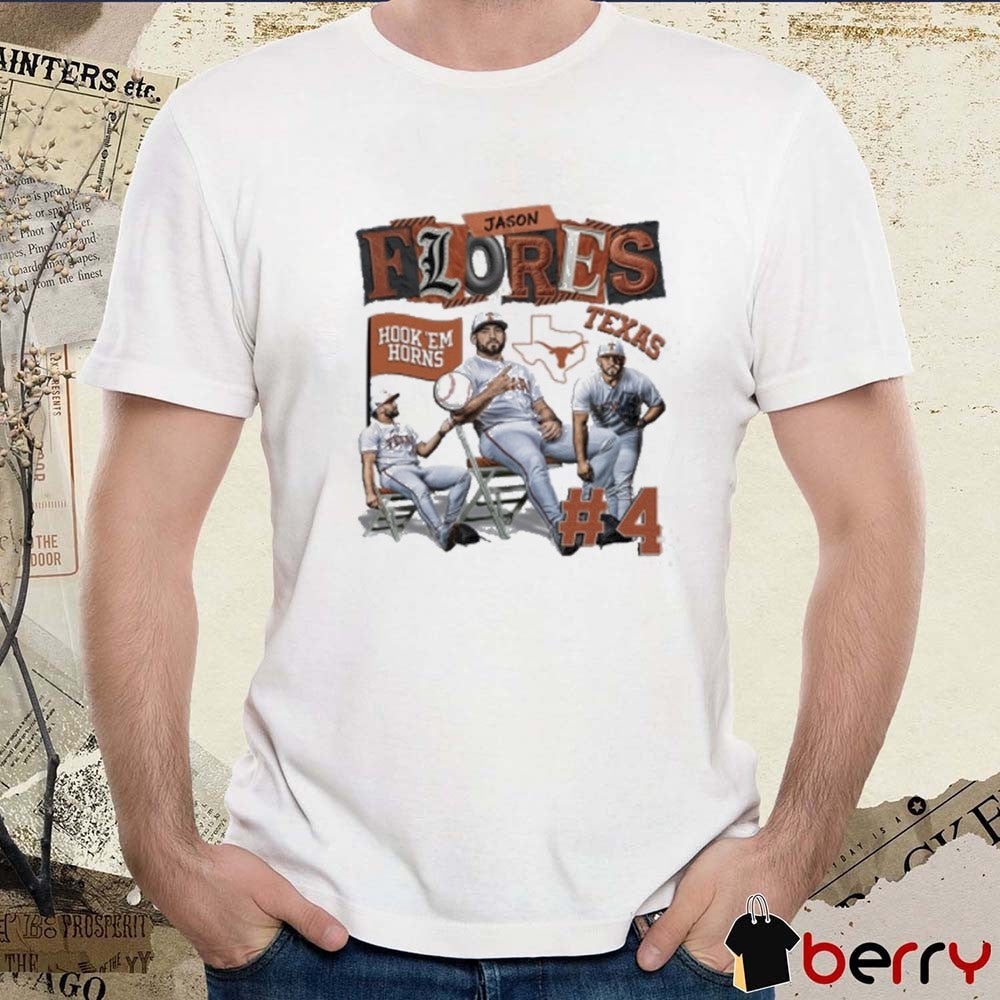 Jason Flores Texas Longhorns Hook ’em Horns t-shirt