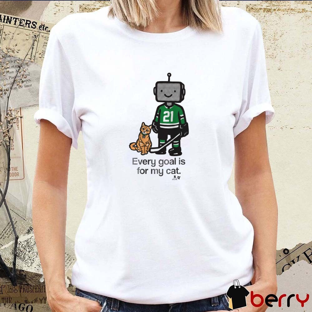 Jason Robertson Every Goal Is For My Cat Dallas Stars Hockey t-shirt