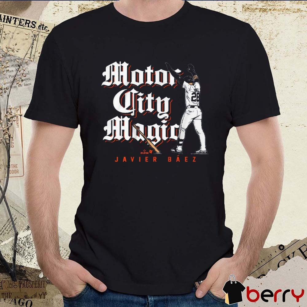 Javier Báez Motor City Magic Detroit Tigers MLB t-shirt