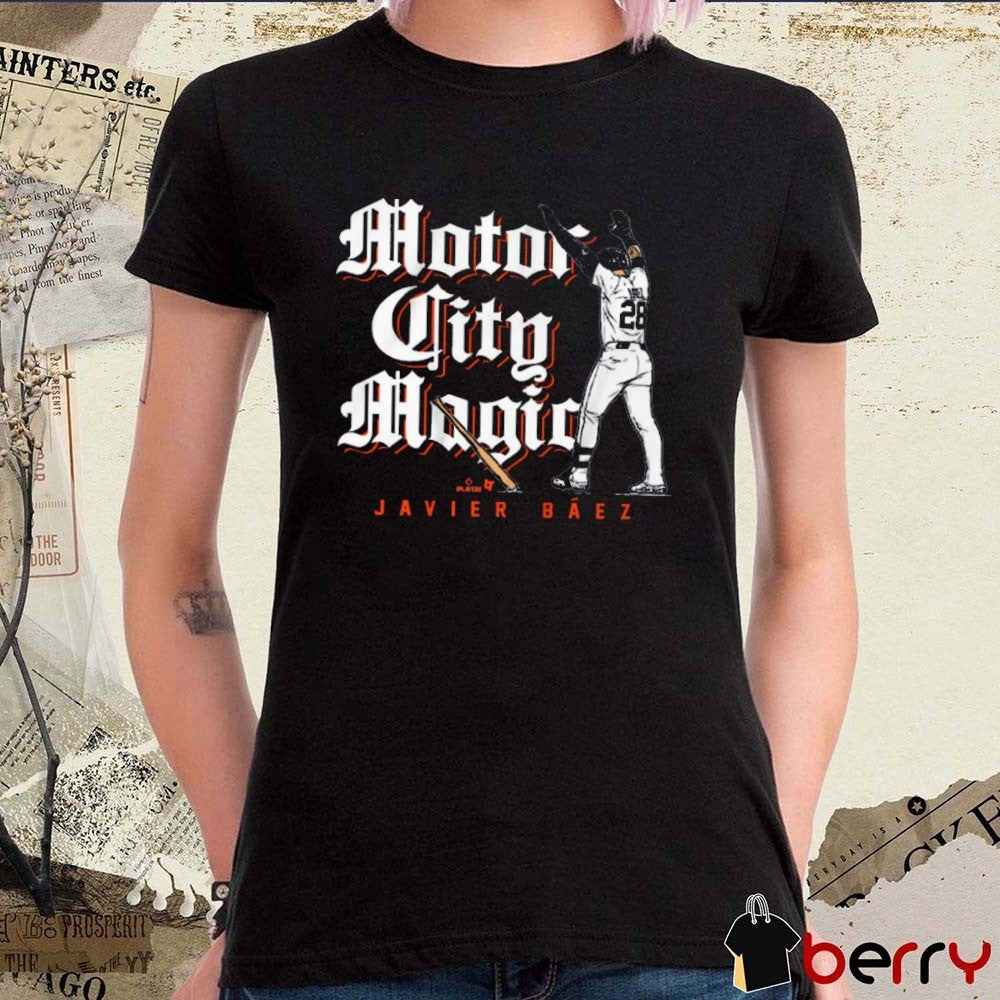 Javier Báez Motor City Magic Detroit Tigers MLB t-shirt