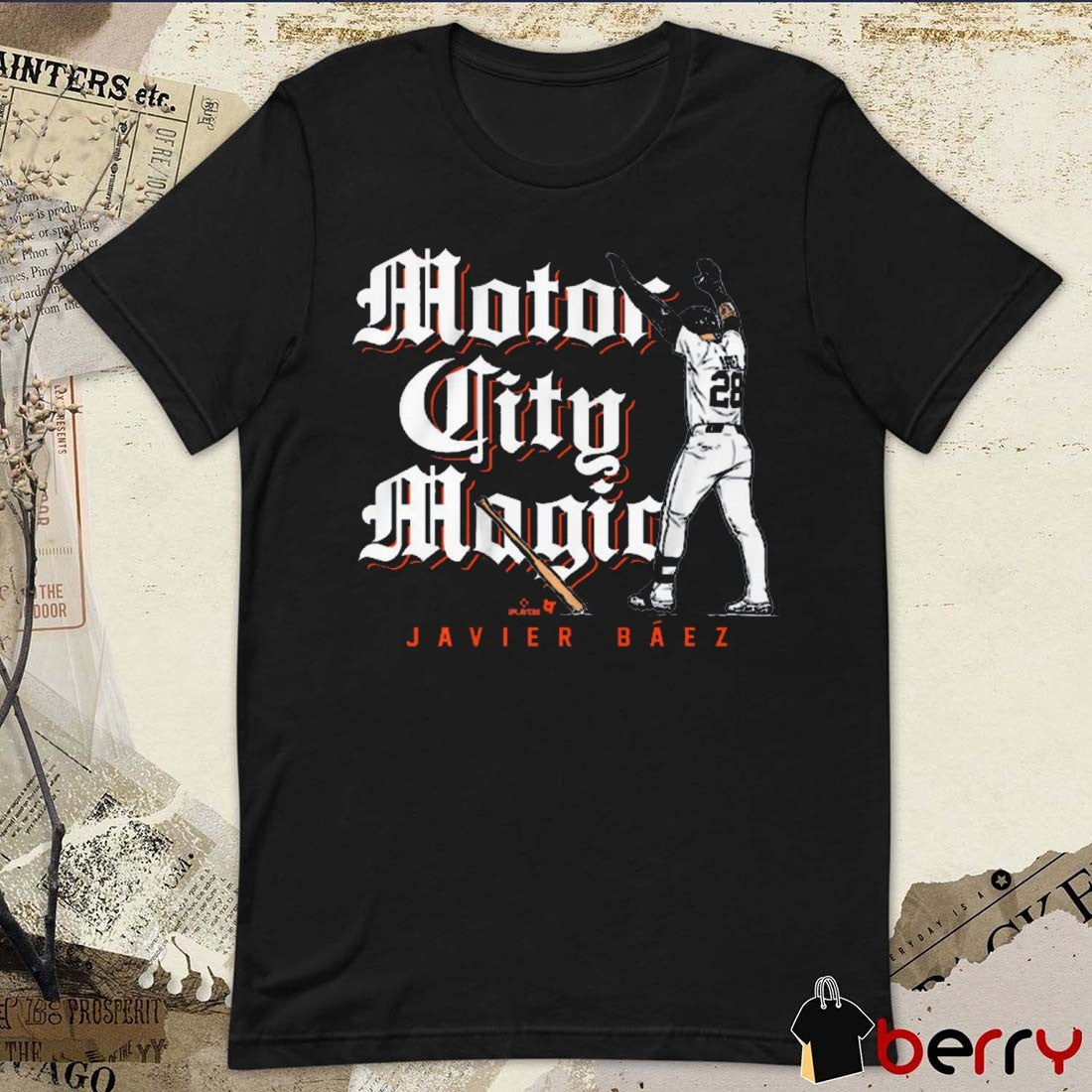 Javier Báez Motor City Magic Detroit Tigers MLB t-shirt