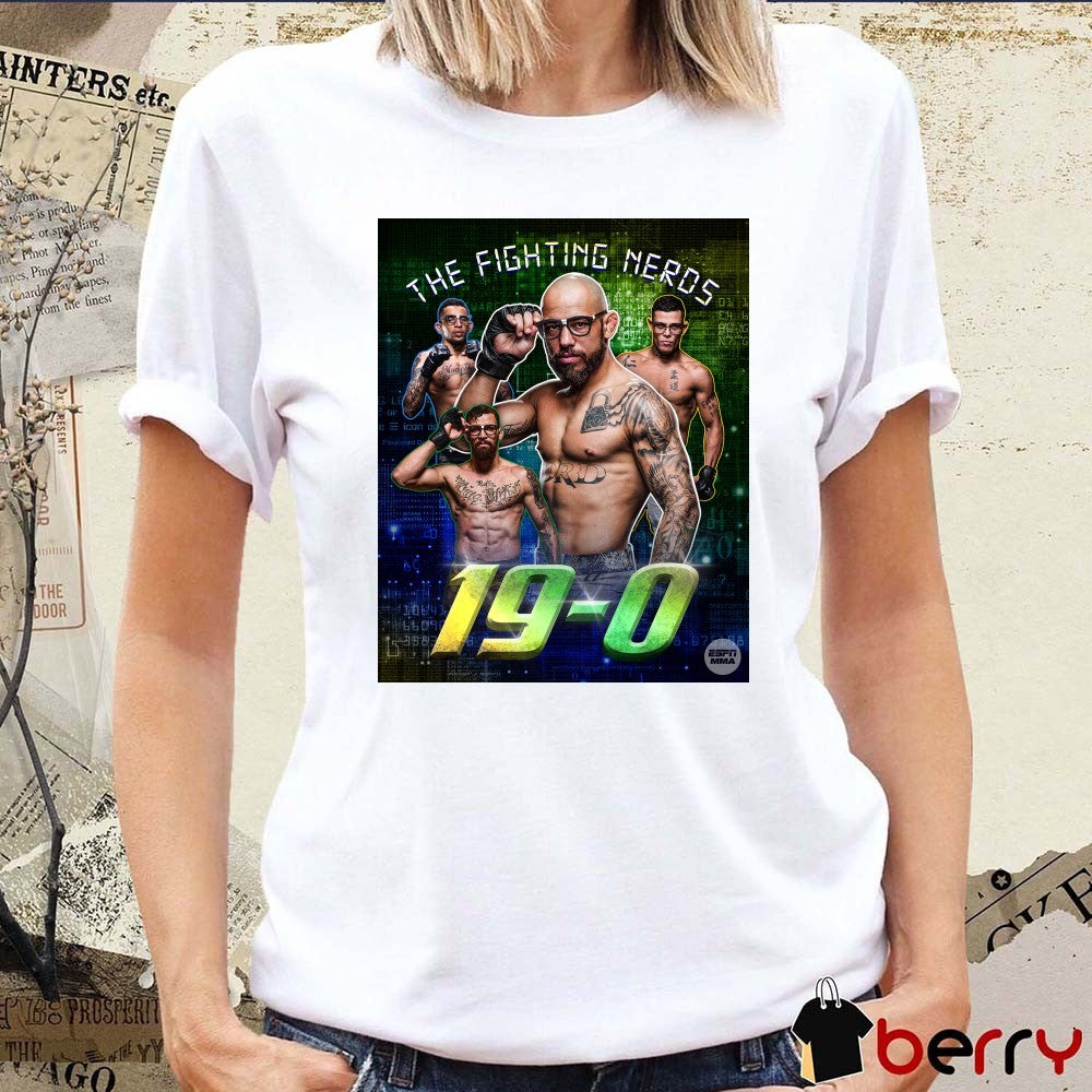 Jean Silva The Fighting Nerds Undefeated Streak In The UFC With His Win At UFC 314 19 – 0 Poster t-shirt