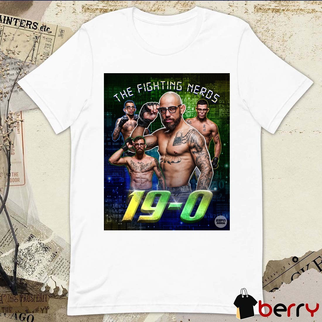 Jean Silva The Fighting Nerds Undefeated Streak In The UFC With His Win At UFC 314 19 – 0 Poster t-shirt