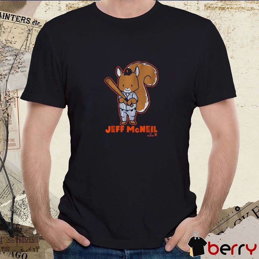 Jeff McNeil Squirrel New York Mets MLB 2025 t-shirt
