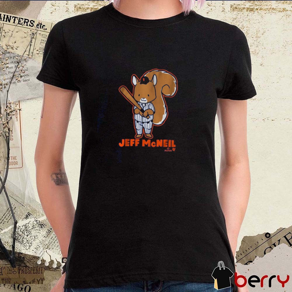 Jeff McNeil Squirrel New York Mets MLB 2025 t-shirt