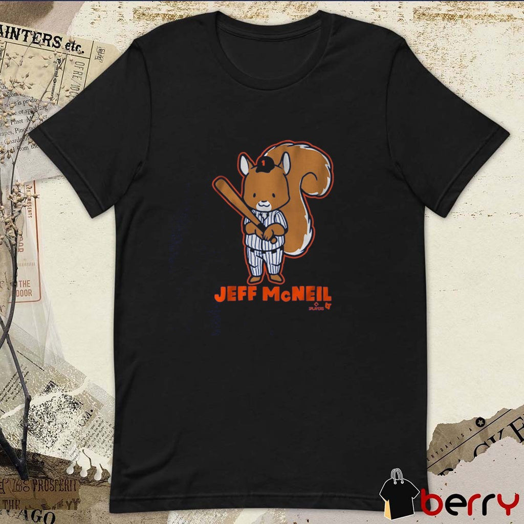 Jeff McNeil Squirrel New York Mets MLB 2025 t-shirt
