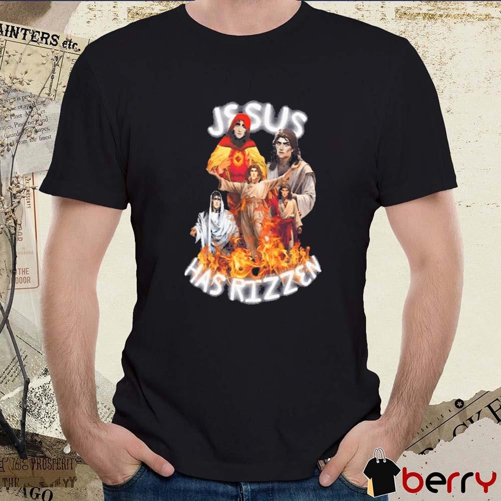 Jesus Has Rizzen Arcane Viktor Graphic t-shirt