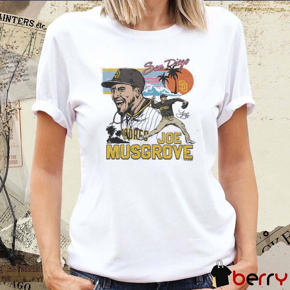 Joe Musgrove San Diego Padres MLB x Team Homage Signature Painting t-shirt