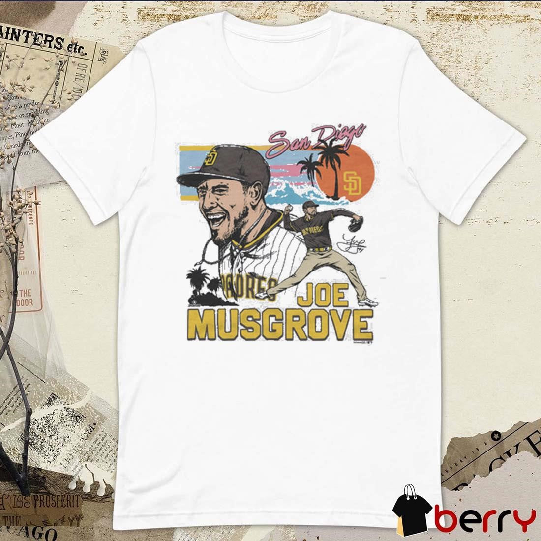 Joe Musgrove San Diego Padres MLB x Team Homage Signature Painting t-shirt