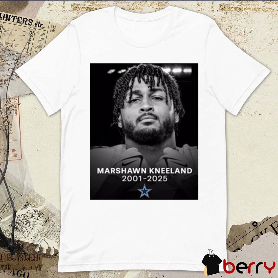 Jon Machota Marshawn Kneeland RIP 2001-2025 Dallas Cowboys Poster t-shirt