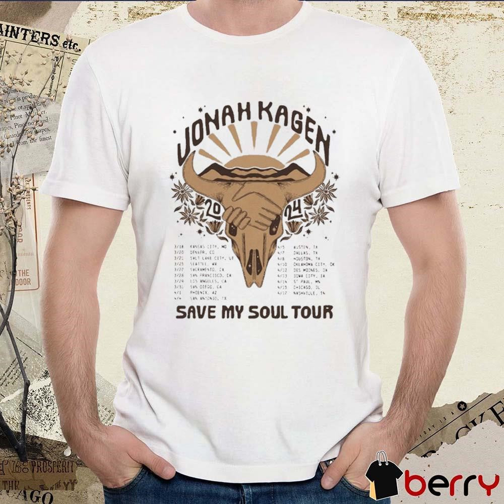 Jonah Kagen Save My Soul Tour 2024 t-shirt
