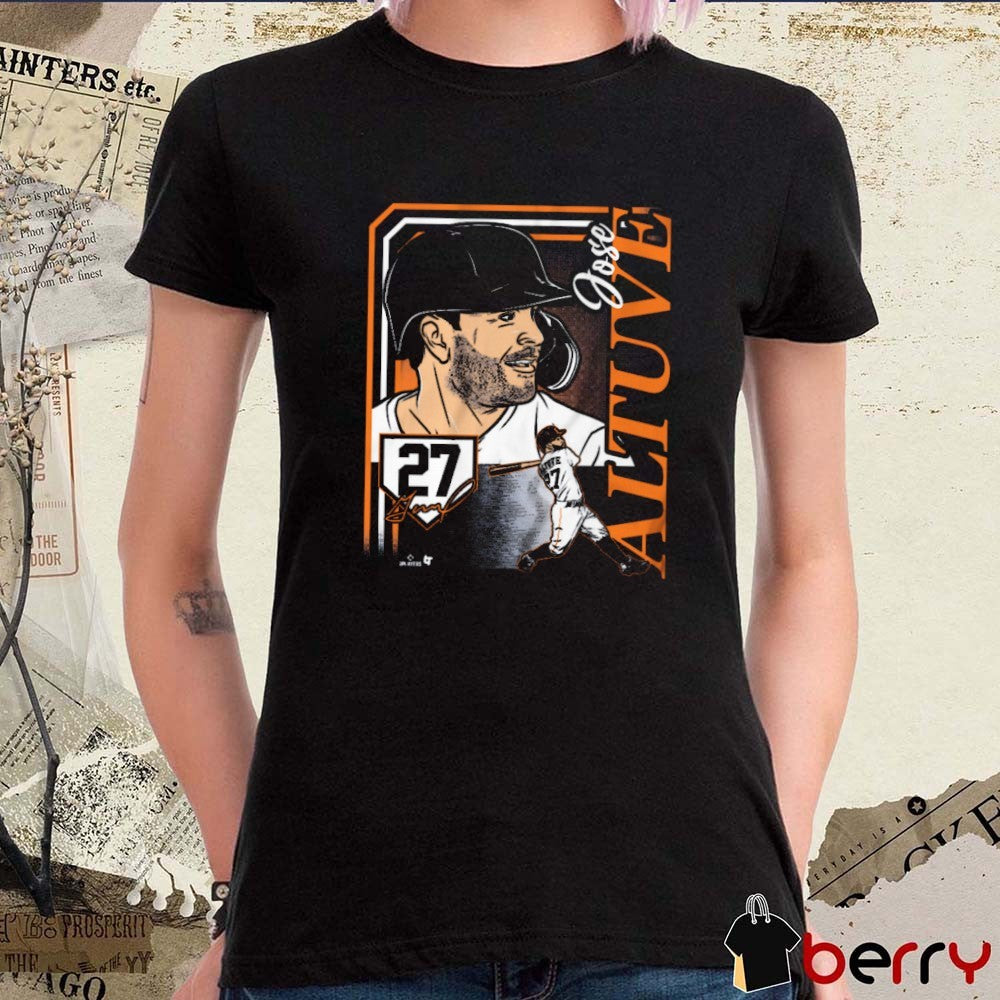 Jose Altuve 27 Houston Astros Baseball Collage Frame Signature t-shirt