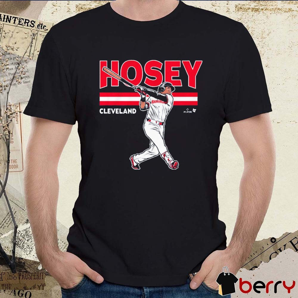 Jose Ramirez Hosey Cleveland Guardians MLB Graphic t-shirt