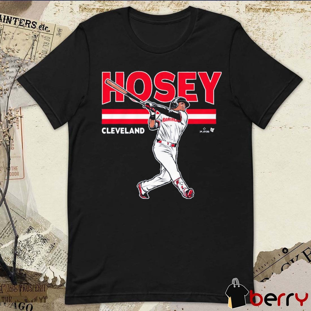 Jose Ramirez Hosey Cleveland Guardians MLB Graphic t-shirt