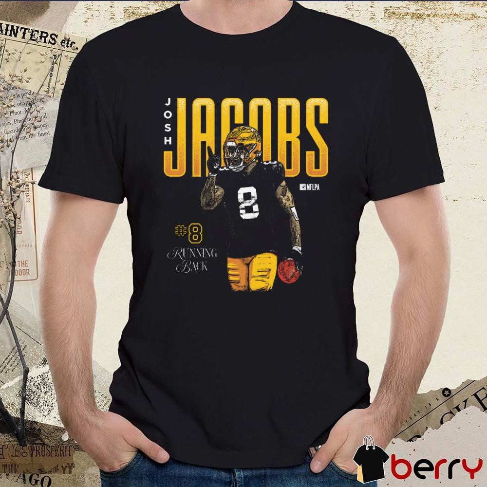 Josh Jacobs #8 Green Bay Packers Running Back Pose t-shirt