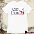 Josh Keaton Wearing Anduin Thrall ’24 t-shirt