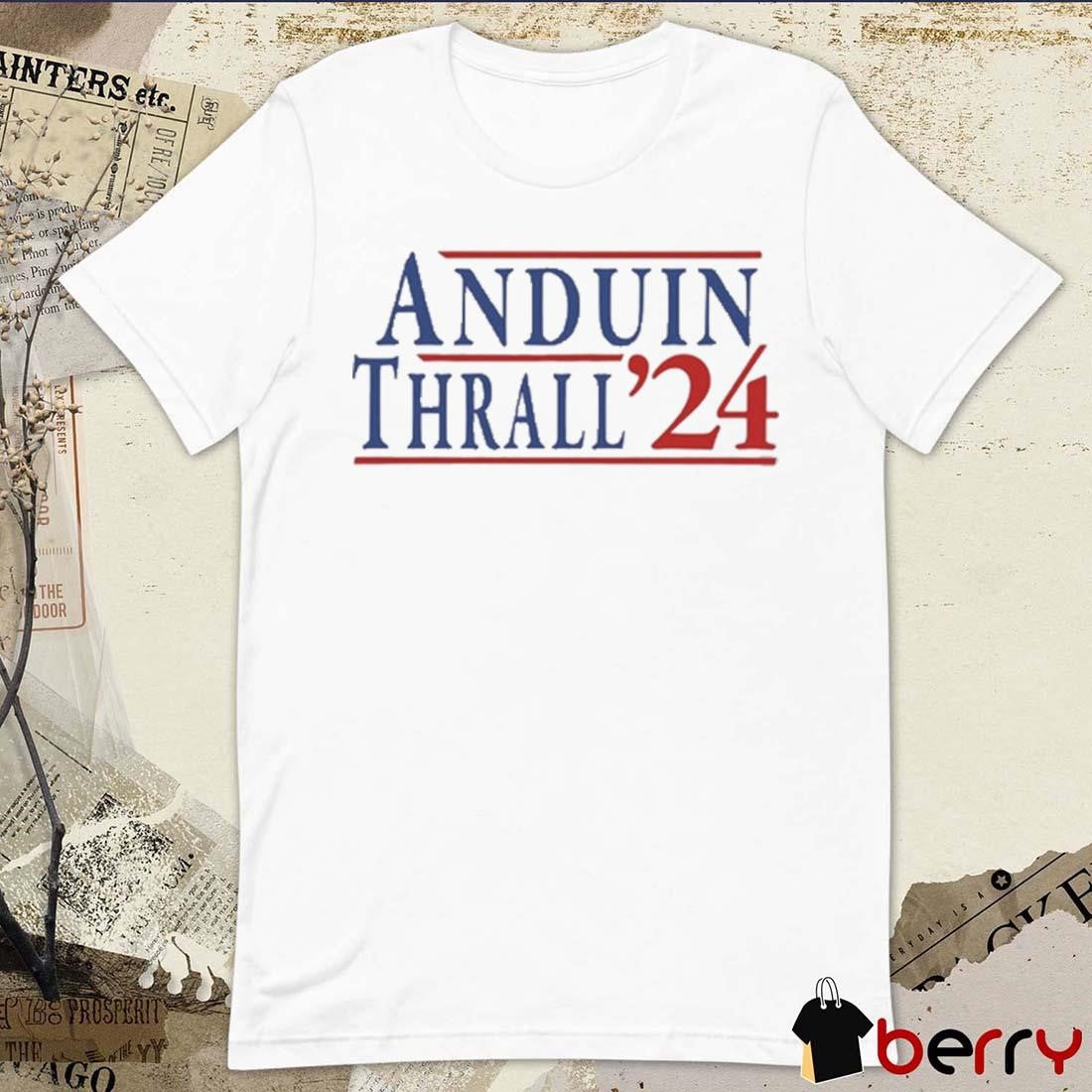 Josh Keaton Wearing Anduin Thrall ’24 t-shirt