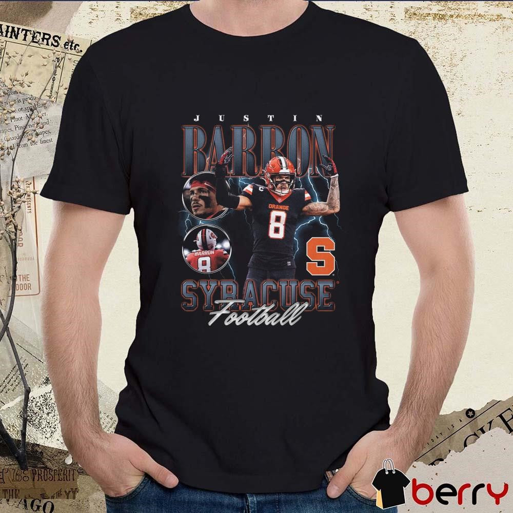 Justin Barron Syracuse Orange Football 90s Graphic t-shirt