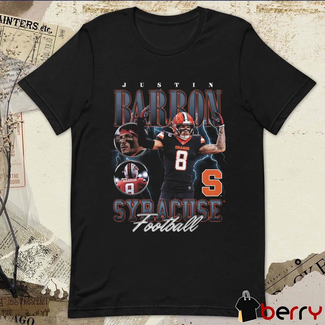 Justin Barron Syracuse Orange Football 90s Graphic t-shirt