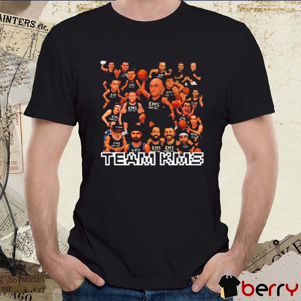 KMS Basketball Team KMS The Kirk Minihane Show Caricatures t-shirt