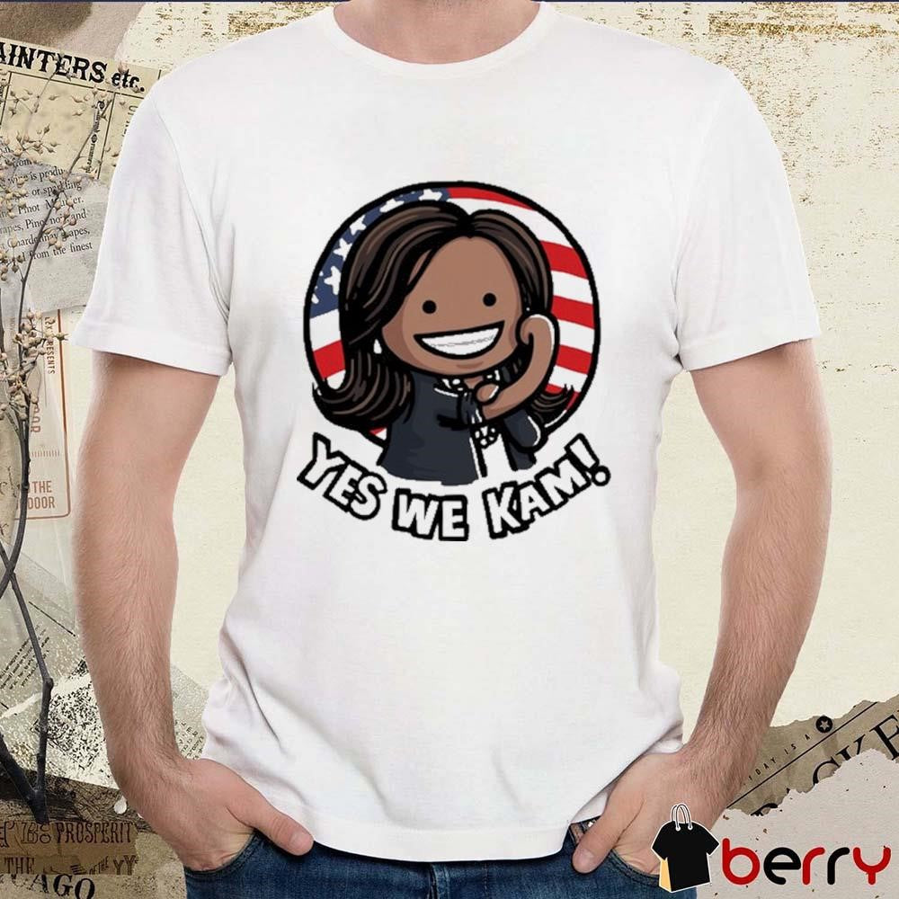 Kamala Harris Yes We Kam 2024 USA Flag Painting t-shirt